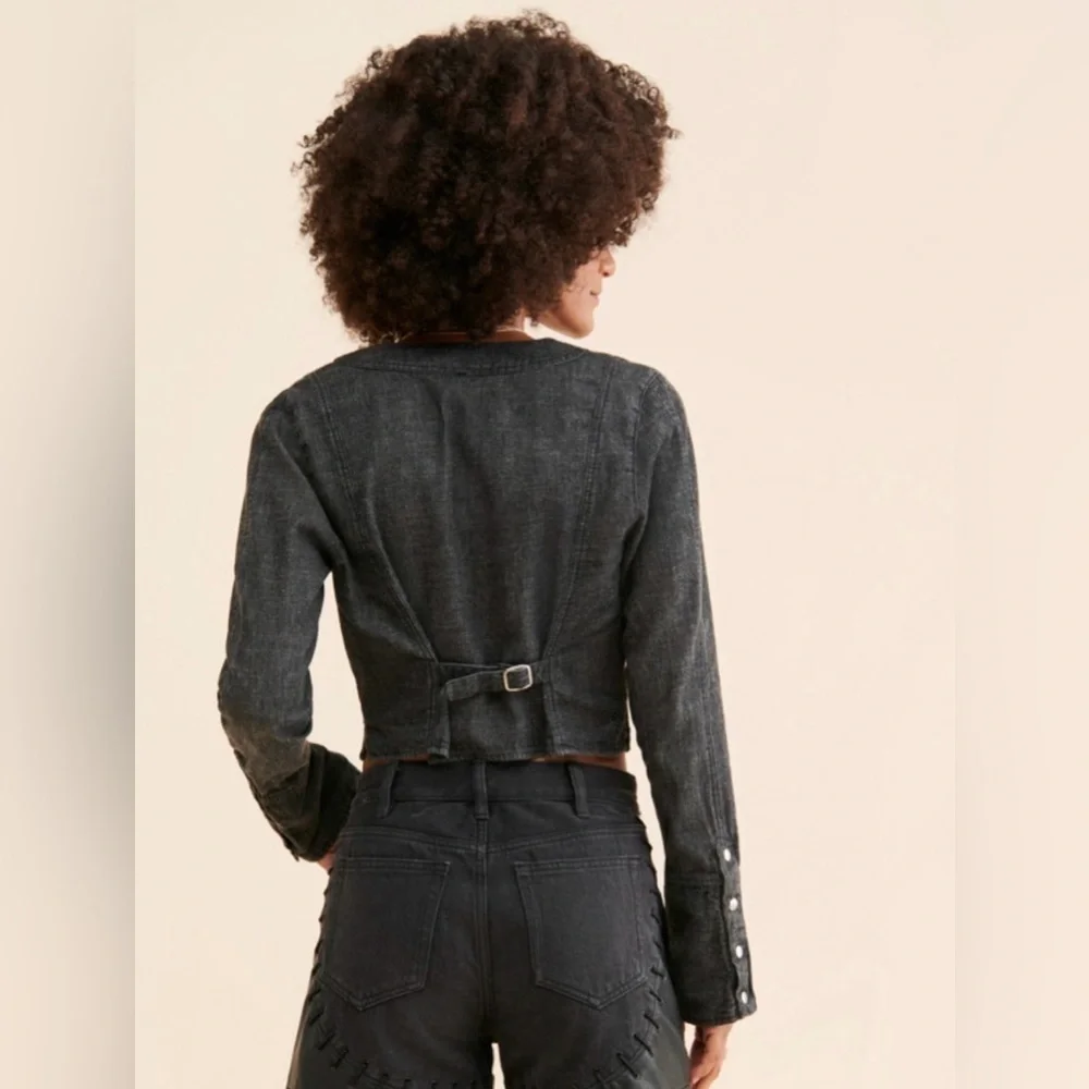 Free People | Caroline Top in Black Wash Color
